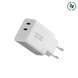 Сетевое зарядное устройство для телефона и другой техники Native Union Fast 35W Dual USB-C Port White