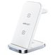 Бездротовий зарядний пристрій ACEFAST E15 desktop 3-in-1 wireless charging stand White AFE15W фото 1
