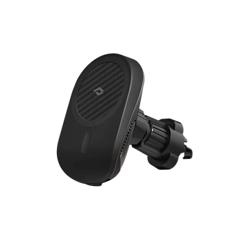 Магнітний автотримач з бездротовою зарядкою 15 Вт Pitaka MagEZ Car Mount Pro Car Vent Black (CM4001Q) CM4001Q фото