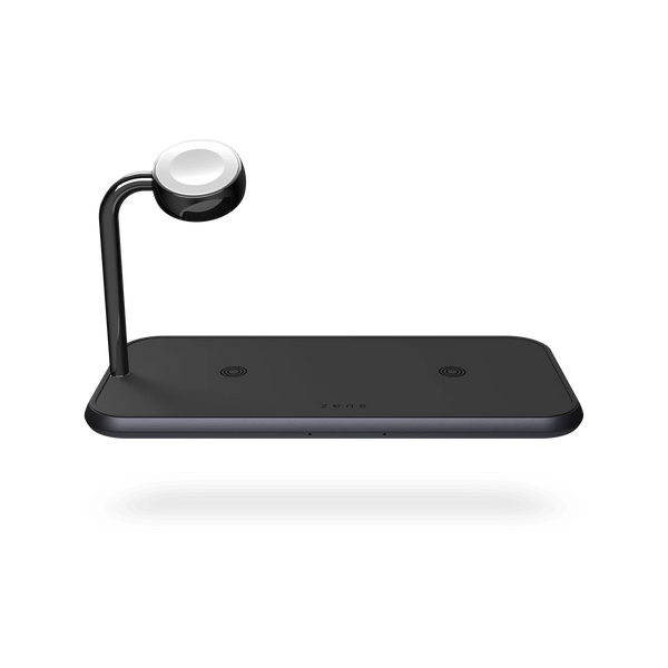 Док-станція бездротової зарядки 3 в 1 Zens для техніки Apple iPhone/iWatch/AirPods Black ZEDC05B/00 фото
