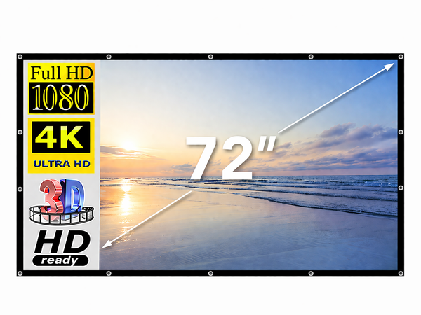 Екран для проектора 72 дюйми BIOSCOPE Touch 16:9 настінний портативний