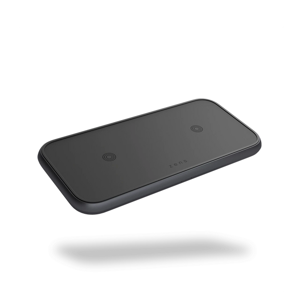Док-станція бездротової зарядки 2в1 для Apple iPhone/AirPods Zens Dual Aluminium Black with 30W USB-C PD adapter ZEDC10B/00 фото