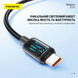 Кабель для зарядки Foneng X117 Type-C на Type-C 60 Вт 1.2 м універсальний для смартфонів, призначений для швидкої зарядки iPhone мобільних телефонів павербанків шнури для смартфонів і планшетів, Чорний