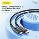 Кабель для зарядки Foneng X117 Type-C на Type-C 60 Вт 1.2 м універсальний для смартфонів, призначений для швидкої зарядки iPhone мобільних телефонів павербанків шнури для смартфонів і планшетів, Чорний