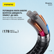 Кабель для зарядки Foneng X117 Type-C на Type-C 60 Вт 1.2 м універсальний для смартфонів, призначений для швидкої зарядки iPhone мобільних телефонів павербанків шнури для смартфонів і планшетів, Чорний