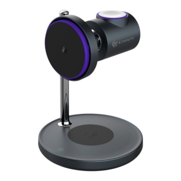 Бездротова зарядна станція Qi2.2 25 Вт Qinetiq AirCool MagSafe