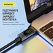 Кабель для зарядки Foneng XS05 Type-C на Type-C 100 Вт 1.2 м універсальний для смартфонів, призначений для швидкої зарядки iPhone мобільних телефонів павербанків та ноутбуків шнури для смартфонів і планшетів, Чорний