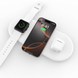 Станція для бездротової зарядки Mr.Top 3 в 1 Wireless Charging Pad Qi 10W універсальна для смартфонів із підтримкою бездротової зарядки Samsung iPhone спеціальна платформа для годинника під оригінальну бездротову зарядку.