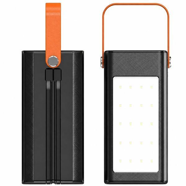 Повербанк 80000 mah 22.5W Qinetiq RQ-80 з LED дисплеєм і швидкою зарядкою PD/QC 5 портів з ліхтариком