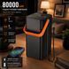 Повербанк 80000 mah 22.5W Qinetiq RQ-80 з LED дисплеєм і швидкою зарядкою PD/QC 5 портів з ліхтариком