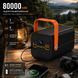 Повербанк 80000 mah 22.5W Qinetiq RQ-80 з LED дисплеєм і швидкою зарядкою PD/QC 5 портів з ліхтариком