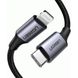 Кабель UGREEN US304 USB-C to Lightning M/M Cable Aluminum Shell Braided 2m (Black) (UGR-60761) UGR-60761 фото 2