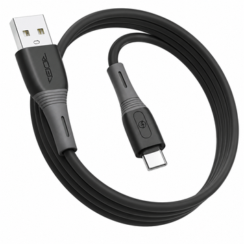 Кабель USB Ridea RC-SI35 SiliconePro Type-C 3A, Чорний