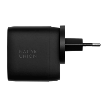 Зарядний пристрій для електроніки Native Union Fast GaN Charger PD 67W Dual USB-C Port Black FAST-PD67-BLK-INT фото