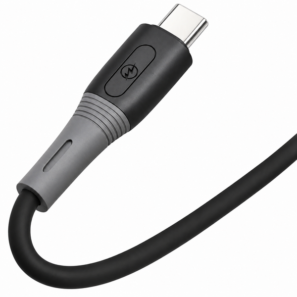 Кабель USB Ridea RC-SI35 SiliconePro Type-C 3A, Чорний