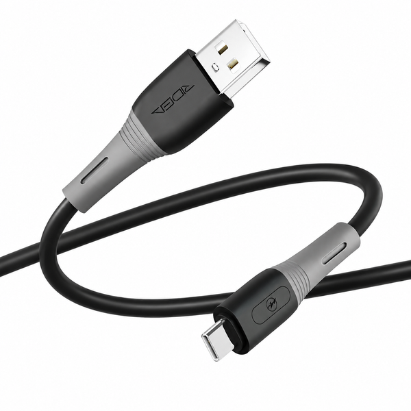 Кабель USB Ridea RC-SI35 SiliconePro Type-C 3A, Чорний