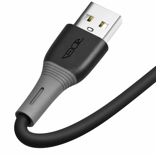 Кабель USB Ridea RC-SI35 SiliconePro Type-C 3A, Чорний
