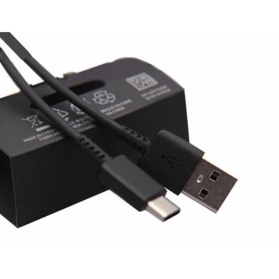 Зарядний кабель USB до USB Type C Samsung EP-DG970 Original- 1m, Чорний, Чорний