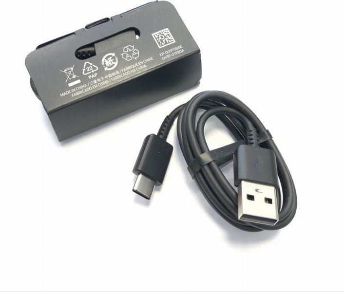 Зарядный кабель USB к USB Type C Samsung EP-DG970 Original- 1m, Черный, Чёрный