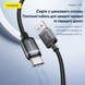 Кабель Foneng X119 TypeC Lighting 27W 1.0м швидка зарядка QC3.0 PD плетений для айфону Apple Iphone AirPods, Чорний