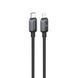 Кабель Foneng X119 TypeC Lighting 27W 1.0м швидка зарядка QC3.0 PD плетений для айфону Apple Iphone AirPods, Чорний