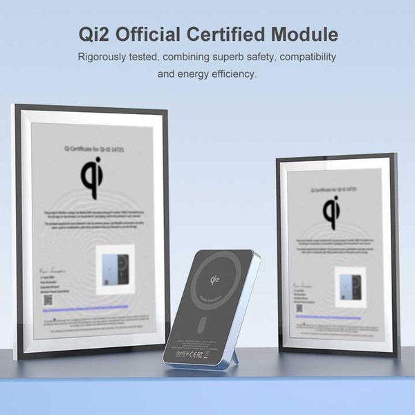 Магнитный повербанк QINETIQ P22 10000 mAh 22.5W MagSafe 51110 фото