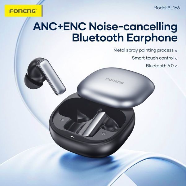 Бездротові навушники Foneng BL166 ANC+ENC Bluetooth 6.0 з шумозаглушенням