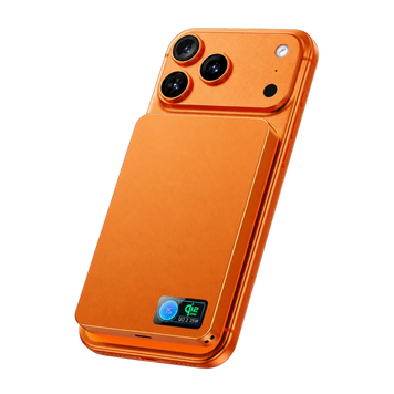 Магнітний бездротовий  павербанк Qinetiq M17 Qi2.2 25W Ultra Slim 10000mAh MagSafe Power Bank Orange павербанк із швидкою зарядкою USB для iPhone 12-17 Pro Max Orange 53220 фото