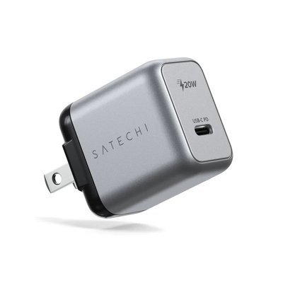 Мережевий адаптер для заряджання техніки Satechi 20W USB-C PD Wall Charger Space Gray (ST-UC20WCM-EU)