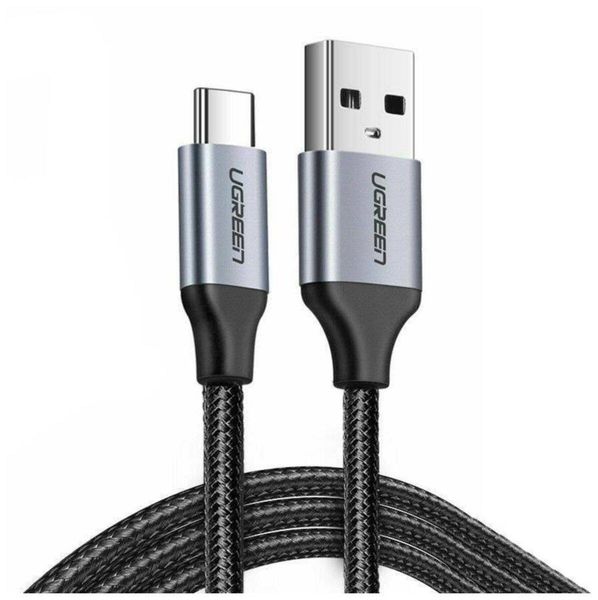 Кабель UGREEN US288 USB-A 2.0 to USB-C Cable Nickel Plating Aluminum Braid 1.5m (Black) (UGR-60127) UGR-60127 фото