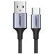 Кабель UGREEN US288 USB-A 2.0 to USB-C Cable Nickel Plating Aluminum Braid 1.5m (Black) (UGR-60127) UGR-60127 фото 1