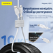 Кабель Foneng XS11 TypeC Lighting 30W 1.0м швидка зарядка QC3.0 PD плетений для айфону Apple Iphone AirPods, Білий