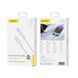 Кабель Foneng XS11 TypeC Lighting 30W 1.0м швидка зарядка QC3.0 PD плетений для айфону Apple Iphone AirPods, Білий