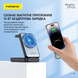 Док станция з Magsafe 3 в 1 для для Apple iPhone 12-17 apple watch airpods Foneng CP126 23W складная беспроводная зарядка