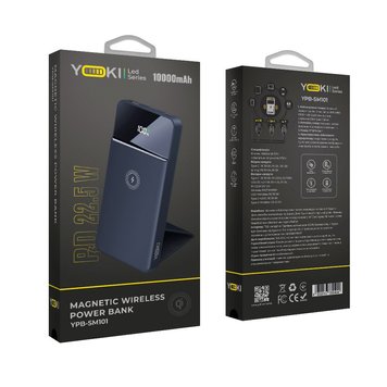 Універсальна Мобільна Батарея Yoki Smart Series YK-BMS22PD 22.5W Wireless 10000 mAh ЦУ-00037880 фото