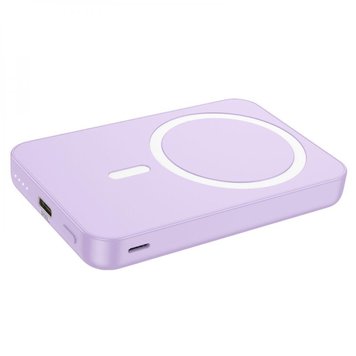 Power Bank Hoco J109 PD20W Easy Wireless Fast Charging 5000mAh Magsafe для Apple iPhone 12/15 Pro Max Фіолетовий 6931474791375 фото