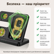 Док-станция беспроводной зарядки 3 в 1 Q10 23W для смартфона Самсунг Galaxy Watch 3-6 Galaxy Buds Black 22141 фото 8