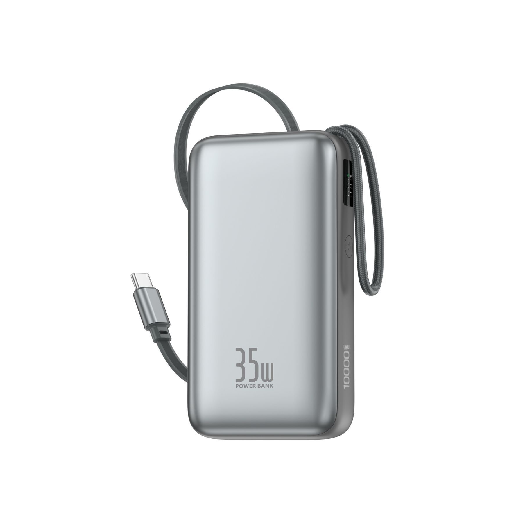 Повербанк Foneng PX153 10 000 mAh 35W з висувним і вбудованим кабелем