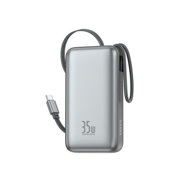 Повербанк Foneng PX153 10000 mAh 35 Вт с выдвижным кабелем