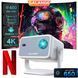 Смарт проектор NETFLIX Salange P350 для фільмів із яскравістю 650 ANSI  портативний SMART 4K Ultra HD з підтримкою зображення до 150 дюймів HDMI-сумісний працює на Android 11 з автофокусом підтримує Bluetooth і Wi-Fi універсальний домашній