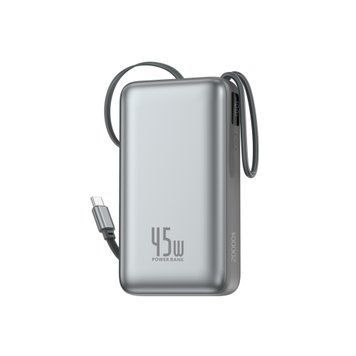 Павербанк Foneng PX154 20000mAh 45W для ноутбуків планшетів телефонів з висувним кабелем 70см та вбудованим кабелем (45W) з LCD дисплеєм 52199 фото
