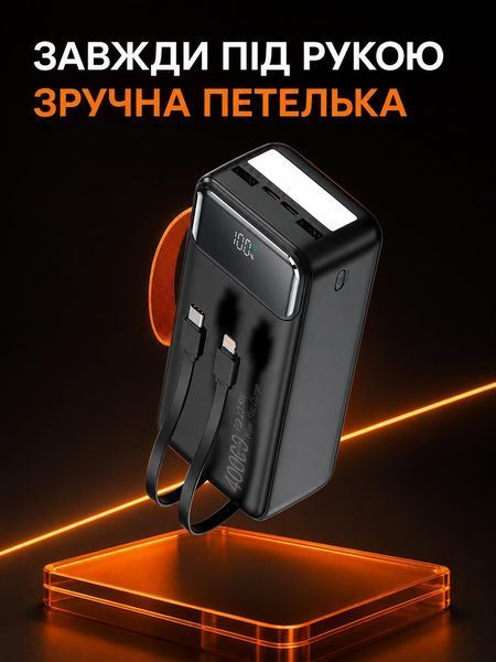 Повербанк 50000mAh 22.5W с фонарем RQ-50 WUW