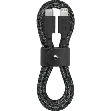 Кабель для передачі даних 1.2 метри USB-C to Lightning Native Union Belt Cable Cosmos Black