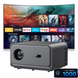 Смарт проектор для дому та фільмів Salange C46 Android TV домашній кінотеатр 1000 ANSI Full HD 1080P 4K Android TV 2+32GB Wi-Fi Bluetooth HDR10+ екран до 200 дюймів