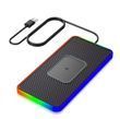 Автокилимок QINETIQ Color з бездротовою зарядкою 15W і RGB-підсвічуванням ЦУ-00040169 фото