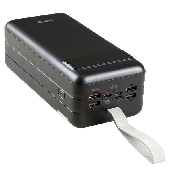 copy_Повербанк Hoco J86B 60000 mAh 22.5W с LED дисплеем и быстрой зарядкой 4 порта powerbank 60000 повербанк для телефона Apple iPhone Samsung роутера планшета универсальный повербанк с фонариком copy_J86B-B фото