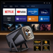 Смарт проектор Android 200 ANSI HD 720P підтримка 4K wi-fi 6 Bluetooth Salange Home series Ultra портативний міні-проектор для дому і офісу домашній кінотеатр для фільмів і презентацій HDMI USB 180&deg; поворот