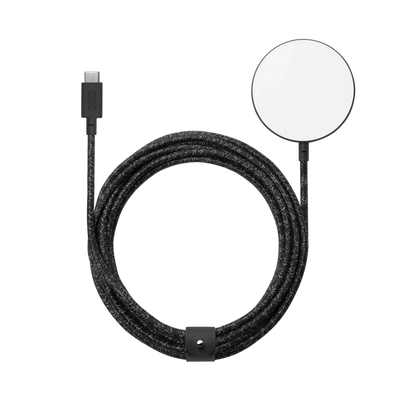 Магнітний бездротовий зарядний пристрій Apple iPhone 12-15 Magsafe Native Union Snap Magnetic Black SNAP-WL-COS фото