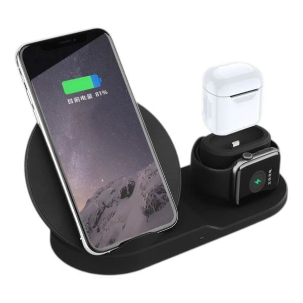 Станція бездротової зарядки 3 в 1 для телефону годин і навушників Qi Dock Station N30