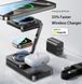 Складна станція бездротової зарядки 3 в 1 MagSafe T6 25W для Apple iPhone 12 &ndash; 15 Apple Watch 2 - 9 AirPods, Чорний
